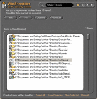 WinShredder screenshot